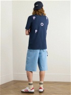 Pop Trading Company - Logo-Print Cotton-Jersey T-Shirt - Blue