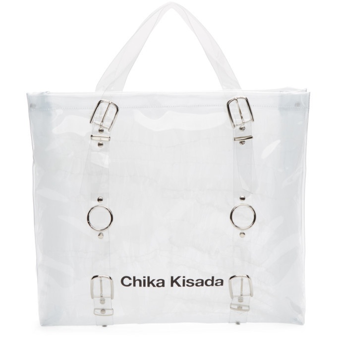 Photo: Chika Kisada White PVC Logo Tote