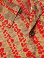 Karu Research - Tie-Dyed Padded Silk Overshirt - Orange