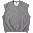 Alexander Wang Women's Oversized Apple Logo Vest in Sidewalk