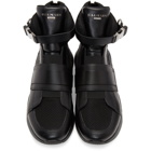 Balmain Black Exton High-Top Sneakers