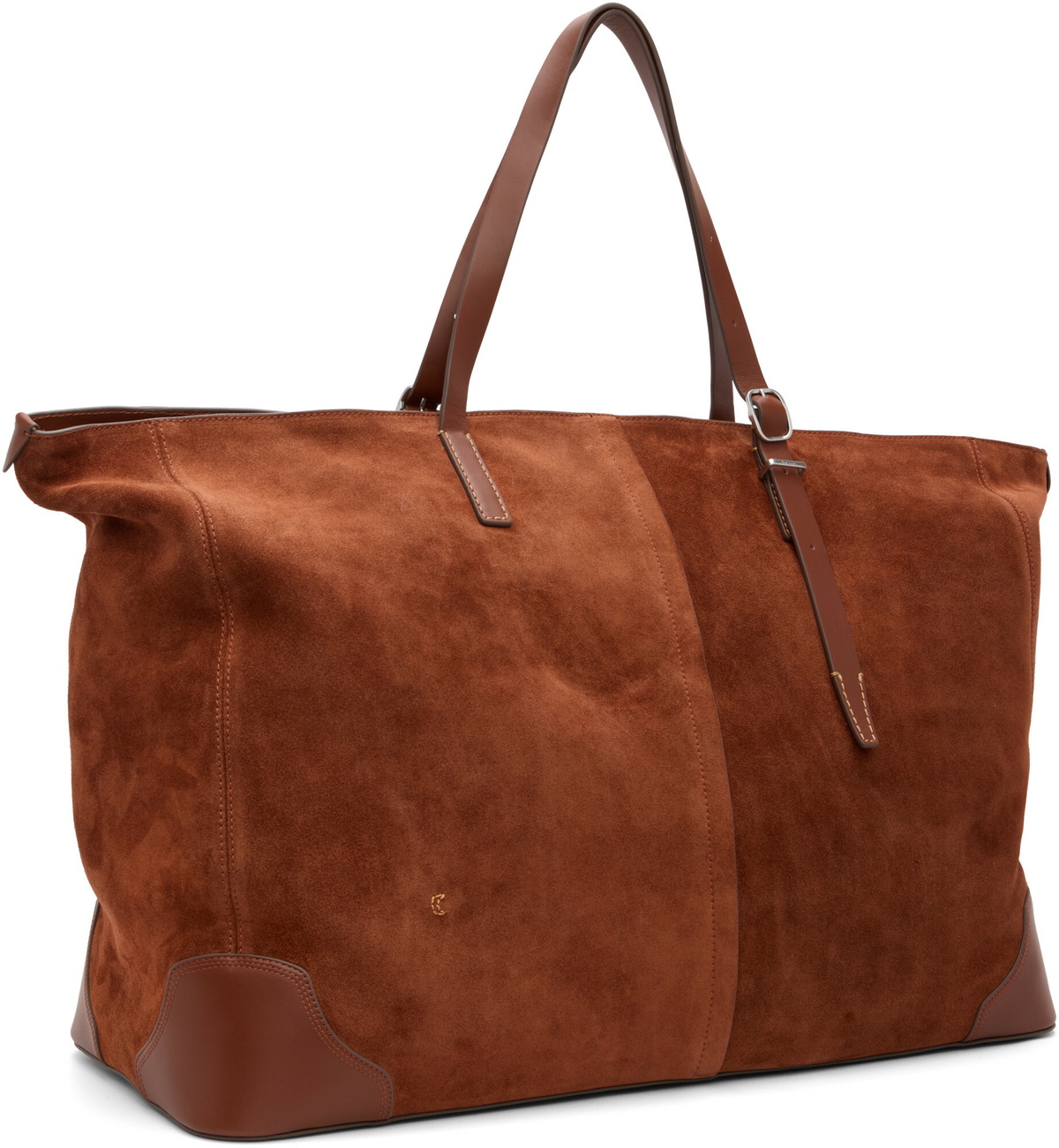 Paul Smith Tan Suede Duffle Tote Bag