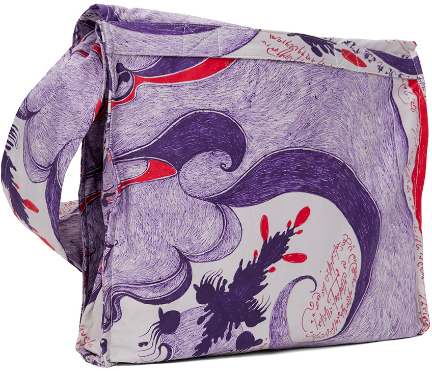 LEMAIRE Purple Pocket Messenger Bag Lemaire