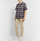 De Bonne Facture - Checked Cotton Shirt - Blue