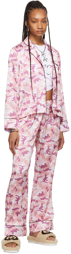 Photo: I'm Sorry by Petra Collins SSENSE Exclusive Pink Camo Pajama Set