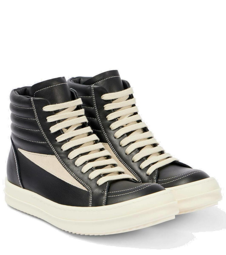 Photo: Rick Owens Vintage leather high-top sneakers