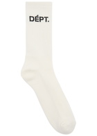 Gallery Dept. Logo-intarsia Cotton-blend Socks - White - One Size
