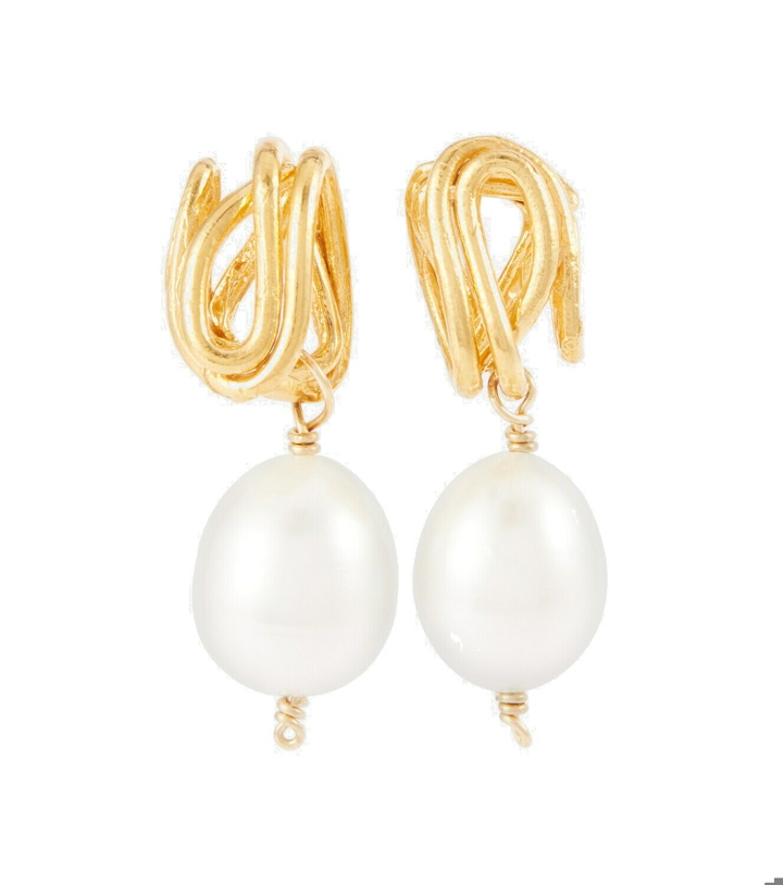 Photo: Alighieri - The Human Nature 24kt gold-plated earrings with pearls