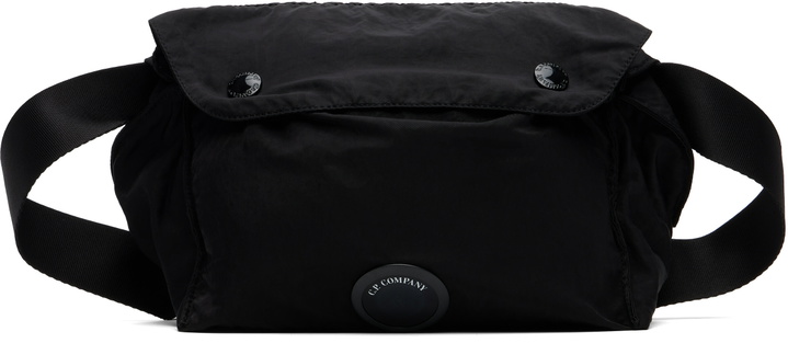 Photo: C.P. Company Black Nylon B Lens Zipped Waist Pouch