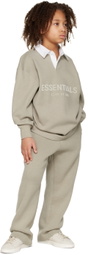 Essentials Kids Gray Button Polo