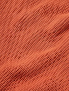 Mr P. - Open-Knit Cotton T-Shirt - Orange
