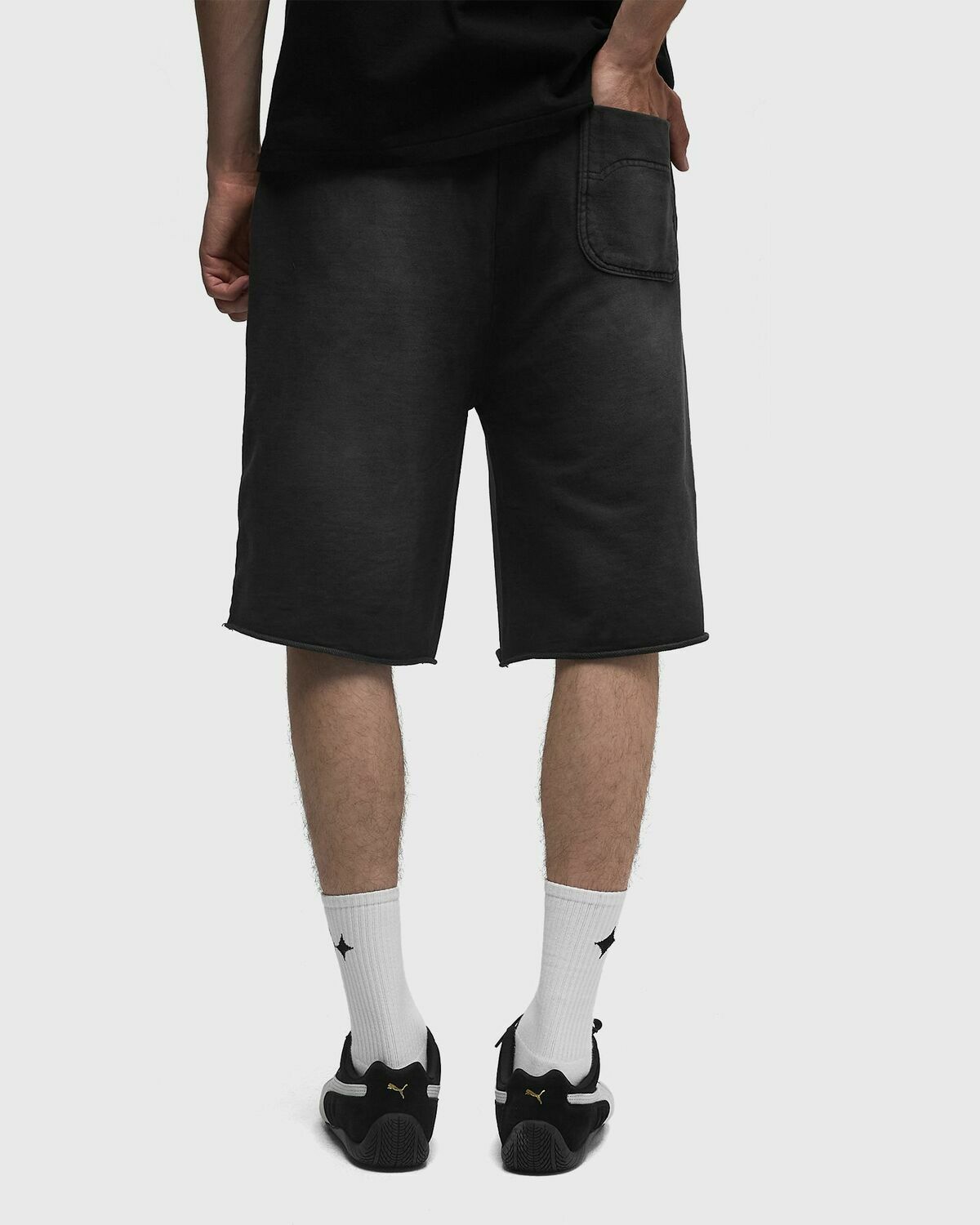 Reternity UNFINISHED COTTON SHORTS Black Mens Sport & Team Short