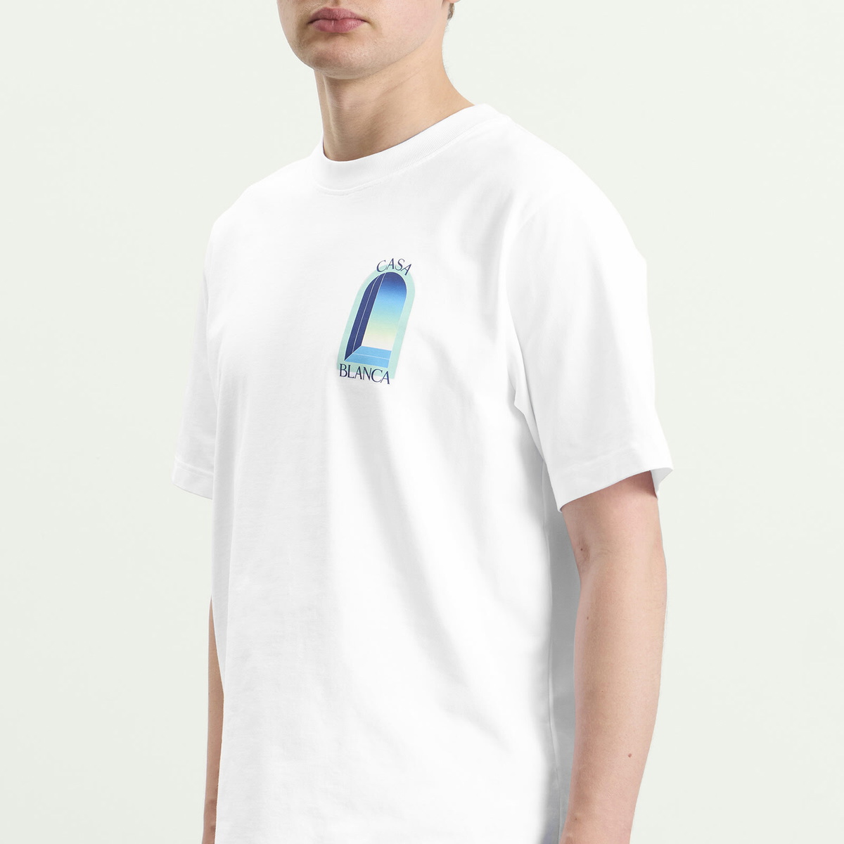 Casablanca Men's Gradient Arch T-Shirt in White