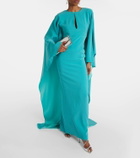 Roland Mouret Cutout crêpe satin gown