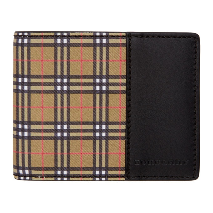 Photo: Burberry Yellow and Black Check Bifold Wallet