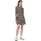Les Reveries Black Floral Open-Back Dress