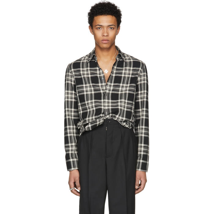 Photo: Maison Margiela Black Plaid Shirt 