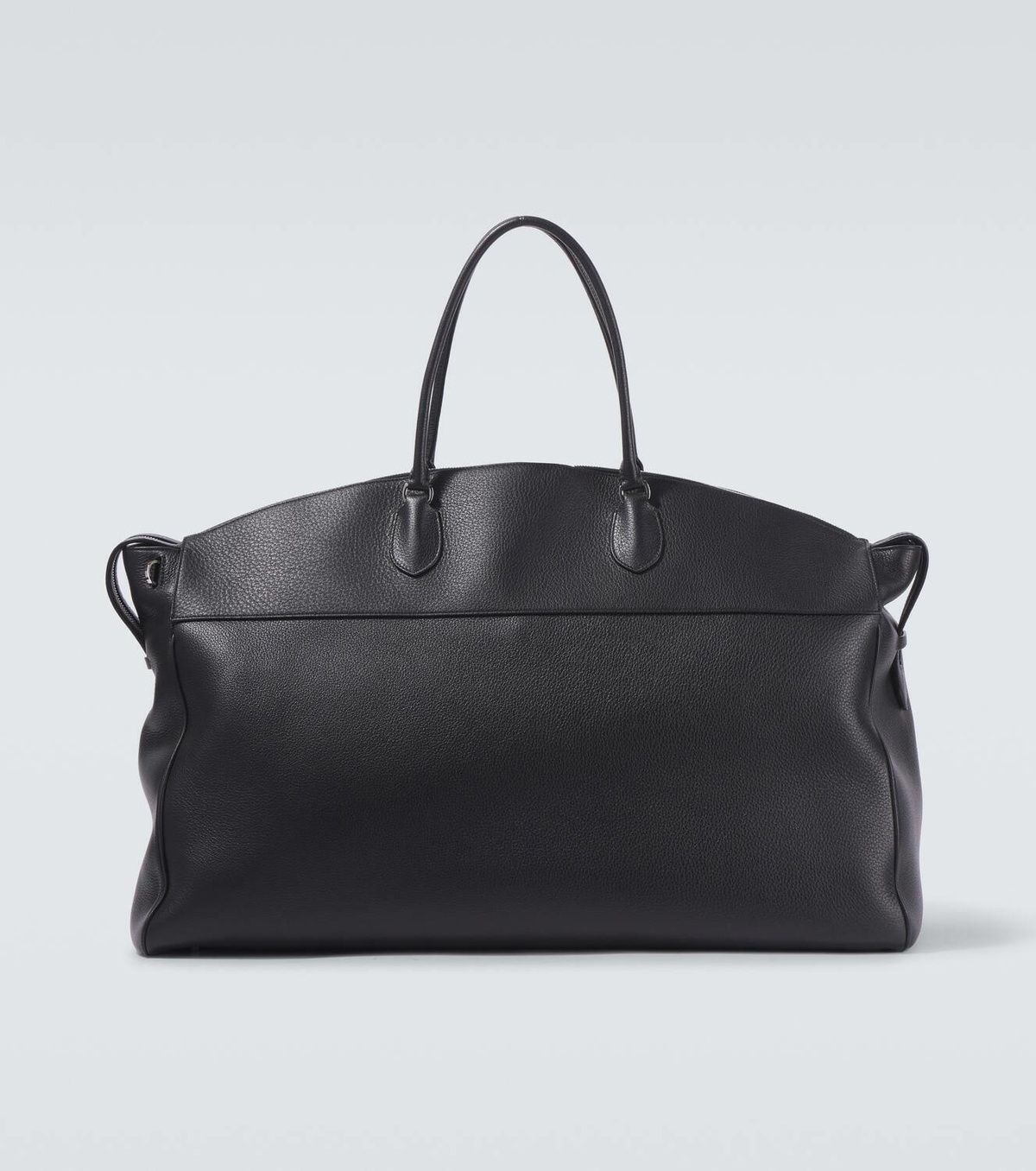 人気【The Row】バッグ！e Duffle in Leather (黒) George Duffle Black in Leather – The Row