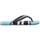 Orlebar Brown - Haston Striped Rubber Flip-Flops - Blue