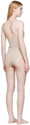 Nensi Dojaka SSENSE Exclusive Beige One-Piece Swimsuit