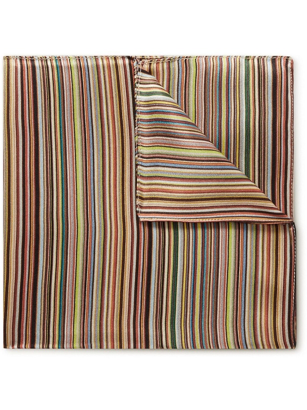 Photo: Paul Smith - Striped Silk-Satin Pocket Square