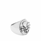 Alexander McQueen Men's Spider Skull Ring in Silver