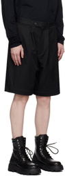 Lownn Black Zip Panel Trousers
