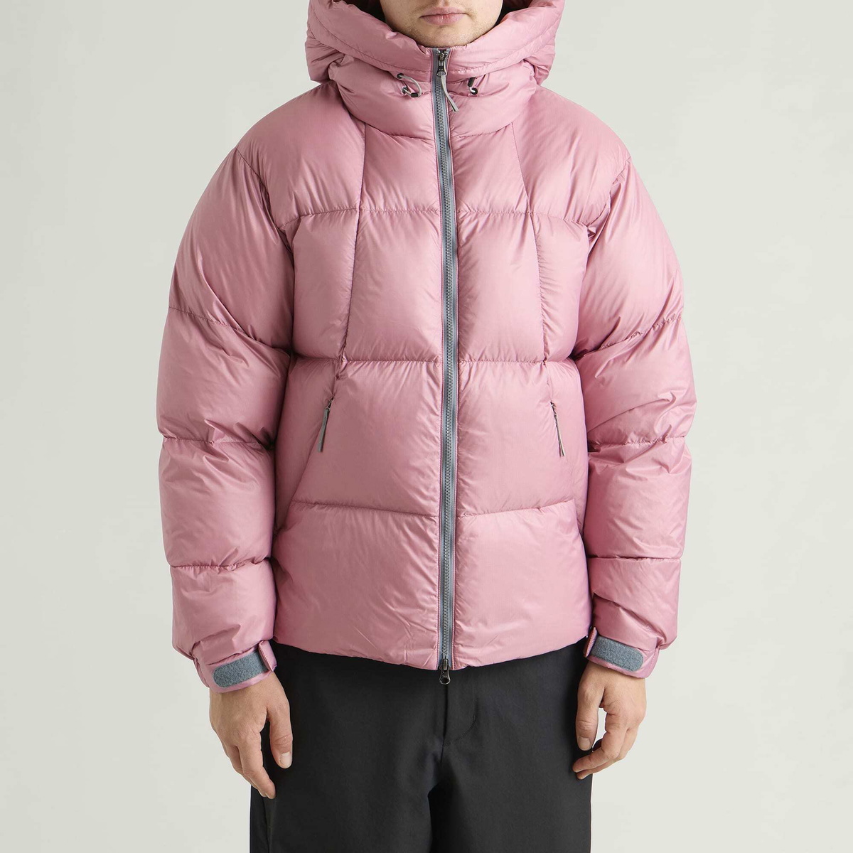 Goldwin Men's Crystalite Down Parka Jacket in Orchid Pink