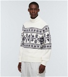 Brunello Cucinelli - Jacquard turtleneck cashmere sweater