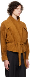 Situationist Brown Belted Jacket