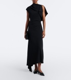 Veronica Beard Brett asymmetric crêpe maxi dress
