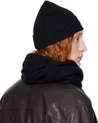 Maison Kitsuné Black Fox Head Beanie