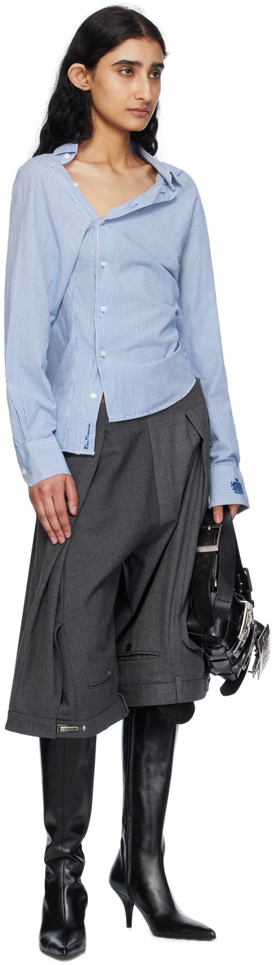 HODAKOVA Blue Asymmetric Shirt