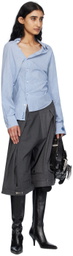HODAKOVA Blue Asymmetric Shirt