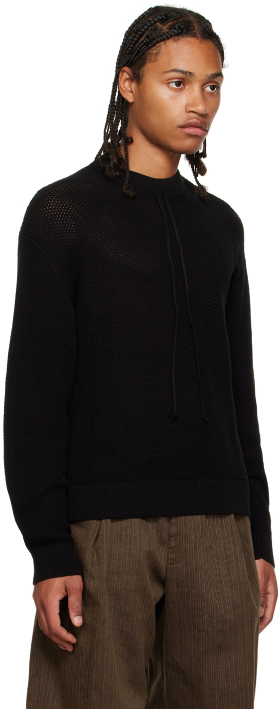 Factor's Black Drawstring Sweater