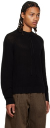 Factor's Black Drawstring Sweater