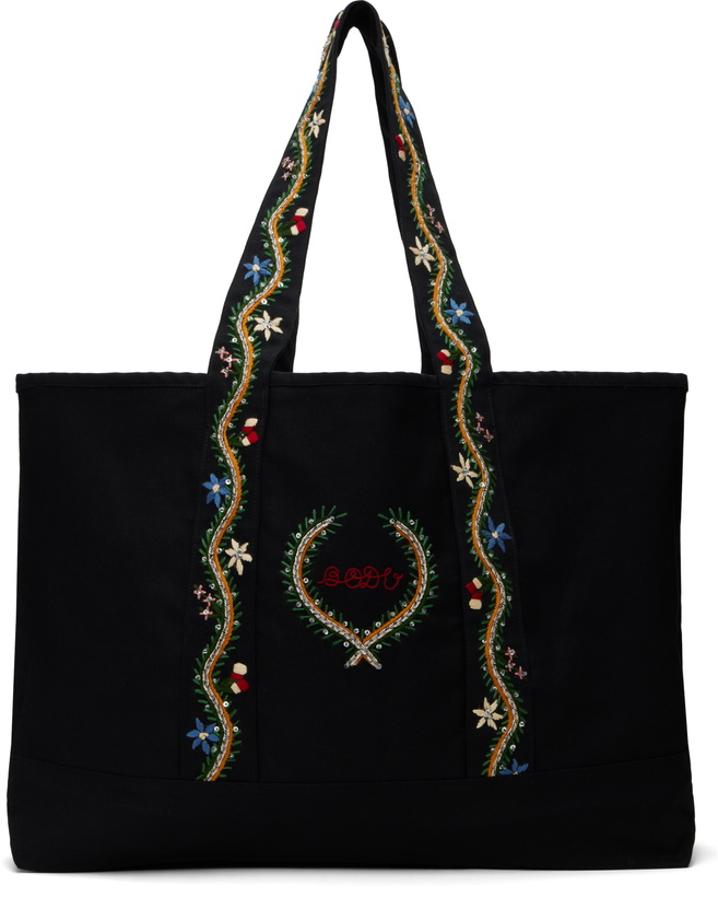 Photo: Bode Black Alpineflower Tote