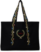 Bode Black Alpineflower Tote