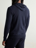 Derek Rose - Finley Cashmere Zip-Up Hoodie - Blue
