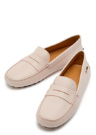 Tods Gommino Grained Leather Loafers Pink