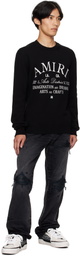 AMIRI Black 'AMIRI Arts District' Crew Sweater