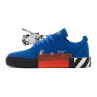 Off-White Blue and Black Vulcanized Low Sneakers