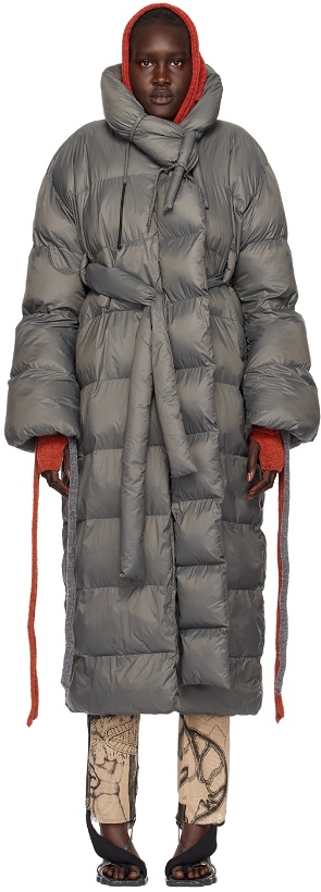 Photo: Ottolinger Gray Laced Puffer Coat
