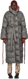 Ottolinger Gray Laced Puffer Coat