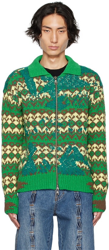 Photo: Andersson Bell Green Submerge Nordic Cardigan