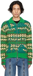 Andersson Bell Green Submerge Nordic Cardigan