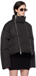 HELIOT EMIL Black Zip Down Jacket