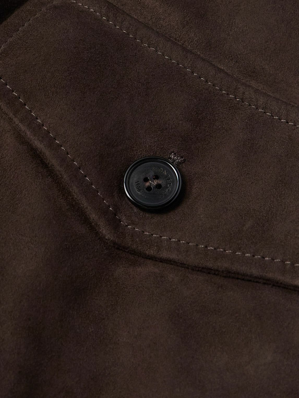 Incotex - Montedoro Padded Suede Jacket - Brown