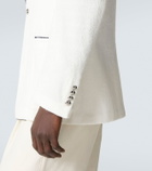 Ralph Lauren Purple Label Embroidered cotton terry blazer