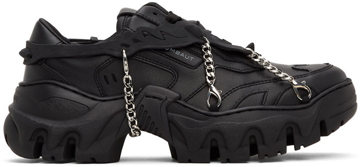 Photo: Rombaut Black Beyond Leather Boccaccio II Harness Sneakers
